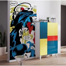 Komar - Poster géant intissé Spider-Man Retro Comic - 100 x 200 cm