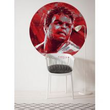 Poster autocollant forme ronde Marvel Avengers Hulk peinture Bruce Banner - Mark Ruffalo - 125 cm