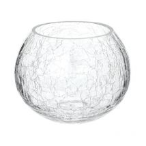 Photophore en Verre 'Craq' 10cm Transparent