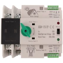 Photovoltaik-Solarstrom ATS Automatischer Transferschalter DIN-Schiene 2P 63A AC220V ATS-PV-Systemstrom zu Stadtstrom