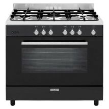 Piano cottura a gas 109l 5 fuochi nero - ge960cmbk2 - glem