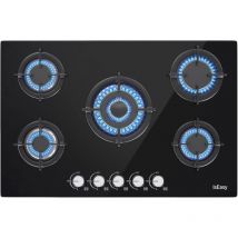 Piano cottura a gas 5 fuochi, piano cottura da incasso, gas metano/propano