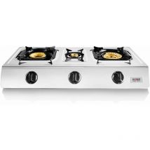 Triple Safine Stove - cooker de gas cooktop surface 3 burners - zones - Haeger