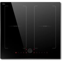 Hobsir - Piano Cottura a Induzione 4 Zone Elettrico con Comando a Manopola Magnetica 60 cm da Incasso con Zona Flex, Timer, Funzione Keep Warm,