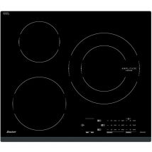 Piano cottura a induzione 60cm 3 fuochi 7200kw nero - spi4360b Sauter