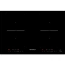 Respekta - Piano cottura a induzione autosufficiente 2 zone flessibili piano cottura in vetroceramica slider 77 cm Respecta