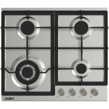Piano Cottura gas 4 fuochi 60 cm acciaio inox Samet Sansone60
