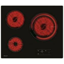 Piano cottura in vetroceramica 60cm 4 fuochi 6100w nero - spv4530b Sauter