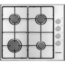 Daewoo Electronics - Piano cottura inox da 60 4 fuochi a gas Daewoo H6G40L1IT