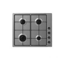 Zmhw6lcx piano cottura ad incasso a gas 4 fuochi inox da 60 cm comandi laterali - Zerowatt