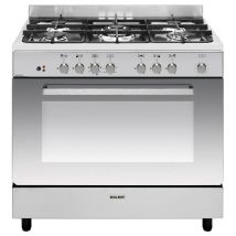 Glemgas – Piano De Cuisson Gaz 104l 5 Feux Inox – Chaleur Tournante – Nettoyage Catalytique – Ge960cvix2