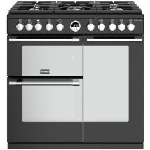 Stoves - Piano de cuisson gaz 175l 5 feux noir STERS90DFBL