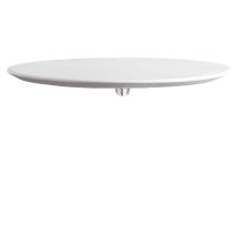 Euro3plast - Piano Hpl Bianco Dm.cm.60x100 Per Tavolino Bold Uso Esterno