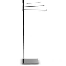 Piantana porta asciugamani bagno quadrata con porta salviette orientabili - piantana bagno