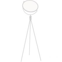 Piantana led radar in metallo bianco con diffusore orientabile 18W con interruttore cct - Bianco