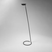 Piantana Per Esterno Ricaricabile Konda Moderna Metallo Nero Luce Calda