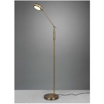 Piantana Touch Led Disco Orientabile Franklin Ottone Invecchiato Trio Lighting