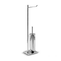Piantana bagno water ottone cromato base rettangolare - piantana bagno