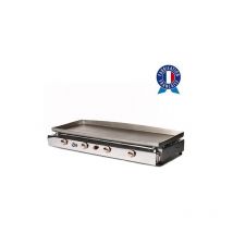 Plancha Tonio - Piastra a gas lagoa 4 fuochi - Piastra e mobile in acciaio inox - LG24F