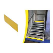 Piastra di rialzo Waccess in metallo da incollare Wattelez 100 x 3000 mm - giallo - 810329J