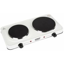 Piastra Elettrica 2 Fuochi Diavolo – 2.500 W – 155 mm e 190 mm – Johnson