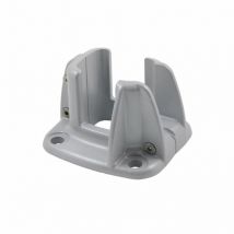 Piastra in fusione di alluminio h Premium grigio chiaro, H.8 x L.12 x P.13 cm Composite Premium