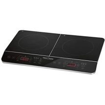 Proficook - Dki 1067 Doppio Piano Cottura A Induzione Portatile, 10 Livelli Di Temperatura, 3500 W, Nero