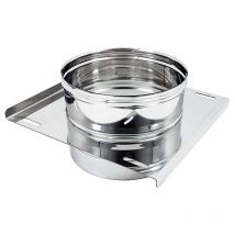 Piastra intermedia inox mf aisi 304 per tubo da 140mm