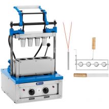 Piastra per coni gelato 100 - 120 cialde/h ø 55 x 70 mm 2400 w
