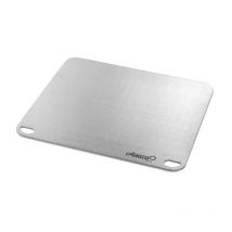piastra per pizza gimetal in acciaio inox 4mm, 40x35 cm