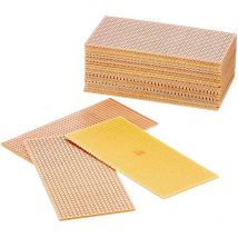 710-1 Basetta a strisce (25 pezzi) Cartoncino 50 x 100 mm, passo 2,54 mm, 39 tracce, rivestimento in rame unilaterale 35 μm, spessore della basetta