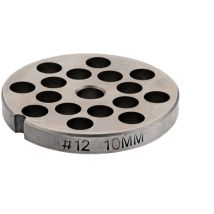 Piastre In Acciaio Al Carbonio Per Tritacarne Elettrici - N°12 Foro Mm.10