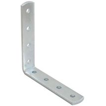 Sipa - Piastra Piegata Pesante 150x150mm L 20mm Sp.4mm Zincato Bianco