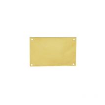 Piastra pulita in acciaio ottonato, L.9 x P.6 Chrisligne