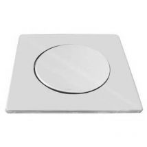 Piastra quadra acciaio con coperchio per griglia pozzetti 200x130 mm tea