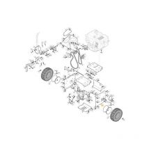 Placa de soporte de transmisión izquierda. SnTh ctf original Stiga 383570001/0