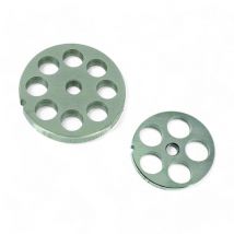Reber - Piastre acciaio inox per tritacarne elettriciadatte al contatto alimenti - n°10/12 foro mm.16
