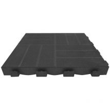 Piastrella composita a clip Mixtile, antracite - l. 41,5 x l. 41,5 cm x Spessore 45 mm Onek