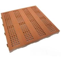 Piastrella In Plastica Da Esterno E Giardino 40 X 40 Cm Forata Equivalente A 1,6 M2. Pezzi 10