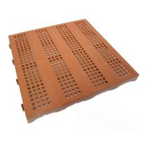 Digiplastics - Piastrella In Plastica Da Esterno E Giardino 40 X 40 Cm Forata Equivalente A 1 M2. Pezzi 6