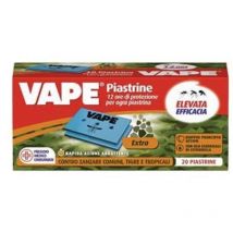 Piastrina extra p/elettroemanatori p/zanzare comuni, tigre e tropicali - in confez. da pz.20 6 pezzi Vape