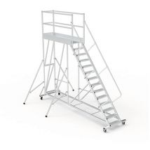 Piattaforma con ruote - Altezza massima di lavoro 4.80m - PTF214-PT