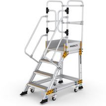 Piattaforma con ruote 4 gradini - Altezza massima di lavoro 3.00m - EP3