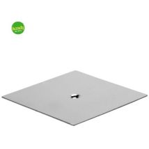 Ambra - Piattella acciaio inox quadrata lusso 150x150 mm