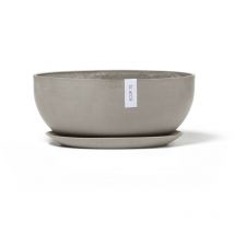 Piattino Sofia Big Tortora - 35,2 x 18,6 x h. 3 cm Ecopots