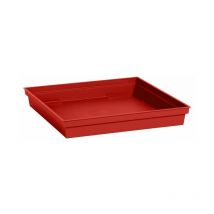 Piattino Polipropilene 13626 R.Ru L.32.6 x L.32.6 x H.4.9 Cm Rosso Rubino EDA