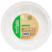 Piatto Da Dessert Rotondo Riutilizzabile Da 17 Cm Bianco -100u-