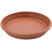 Piastra di iniezione per terra vaso ø16cm terracotta Plastiken Polipropilene - cotone colore - Dimensioni ø16cm