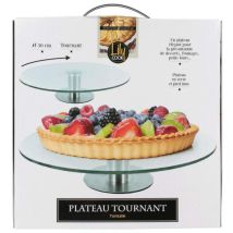 Piatto rialzato in vetro 30 cm – Trasparente – LILY COOK