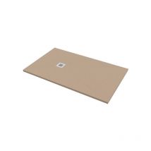Piatto doccia 100x150 h.2,8 in marmo resina effetto pietra sabbia - Sabbia opaco